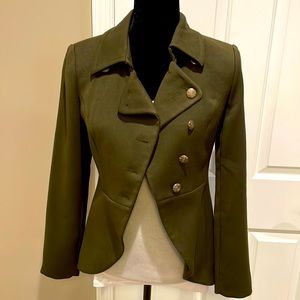 Military style green camo blazer - XS